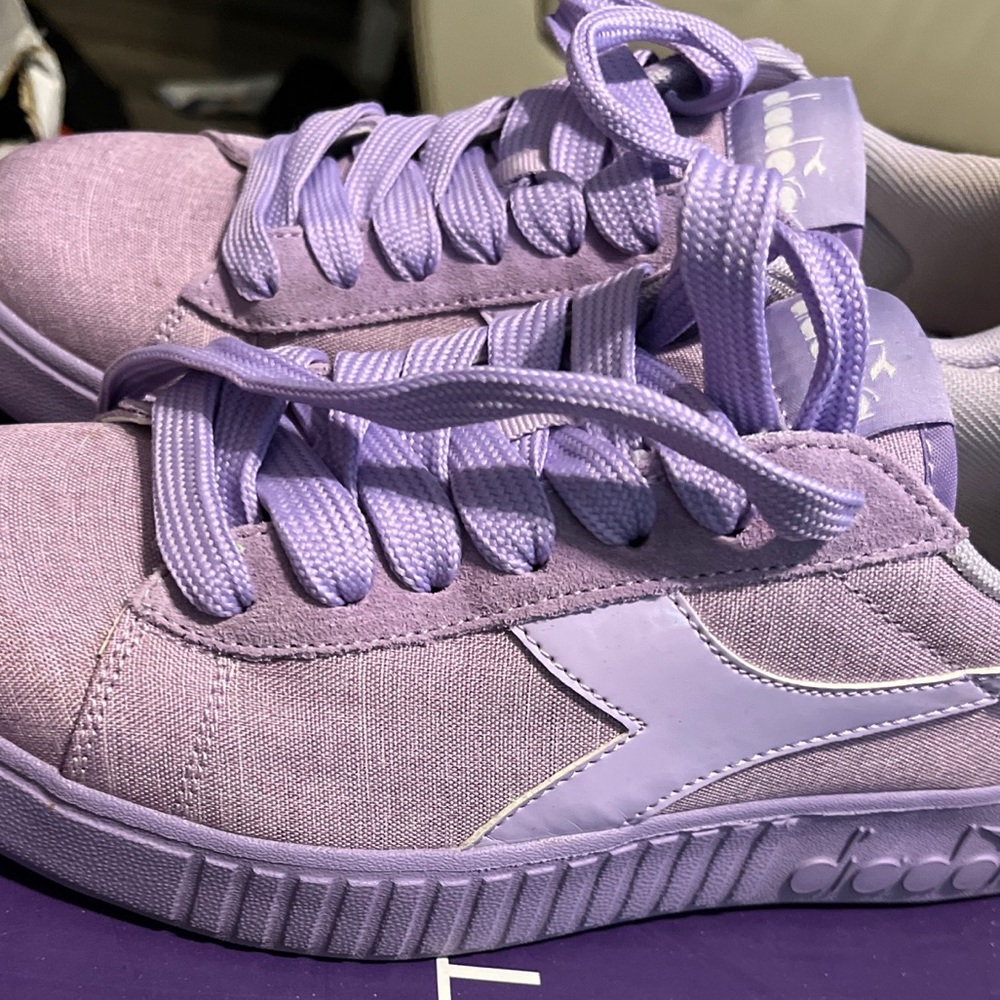 Purple Diadora sneakers size 9
